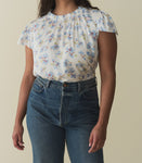 YVIE TOP -- BLEU FROLICKING FLORAL