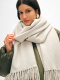 Merino Cashmere Tassel Scarf