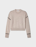 Cashmere Blanket Stitch Crewneck