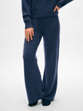 Merino Cashmere Bouclé Wide Leg Pant