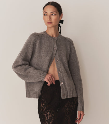 ADLEY CARDIGAN -- GREY