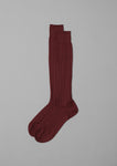 Maria La Rosa Organic Cotton Knee High Socks | Bordeaux