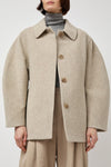 Amomento Hourglass Half Coat in Beige