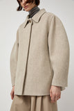 Amomento Hourglass Half Coat in Beige