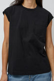 B Sides Pocket Tank in Stil Black