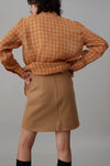 LIBBY SKIRT | CAMEL MELTON WOOL