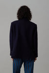 CLAUDIA JACKET | MIDNIGHT MELTON WOOL