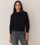 CRESSIDA CASHMERE SWEATER -- NAVY