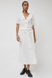 Deiji Studios Channel Skirt in White