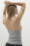 RUNA CABLE KNIT CASHMERE HALTER