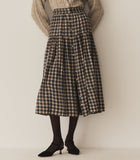 FABIENNE SKIRT -- NAVY COUNTRYSIDE PLAID