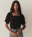 FRANCES TOP -- BLACK