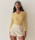 GARANCE CASHMERE SWEATER -- LEMON CHIFFON