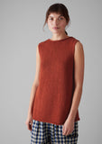 Linen Cotton Knitted Tank | Red Fig