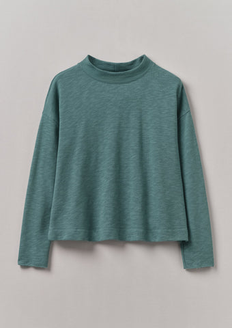 Loopback Jersey Easy Sweater | Dusty Jade