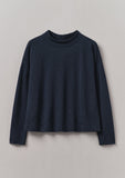 Loopback Jersey Easy Sweater | Midnight