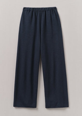 Full Length Loopback Jersey Pants | Midnight