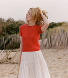 MONICA SWEATER -- CHERRY RED