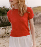 MONICA SWEATER -- CHERRY RED