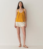 NALINA LINEN TOP -- SUNFLOWER