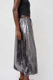 No.6 Inez Skirt in Silver Pony Hair