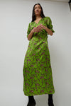 No.6 Luisa Dress in Green Trellis