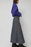 Rodebjer Neneh Boucle Skirt in Utility Blue