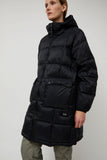 TAION Mountain Packable Volume Down Hood Coat in Black