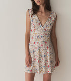 TULA DRESS -- BLANC FLOWERING MEADOW