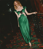 VEDA DRESS -- EMERALD IVY