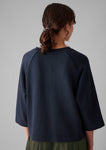 Loopback Cotton Jersey Sweater | Slate