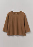 Loopback Cotton Jersey Sweater | Brown Anise