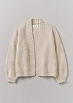 Tessellated Textured Easy Cardigan | Bone