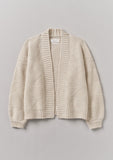 Tessellated Textured Easy Cardigan | Bone