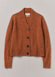 Kaia V-Neck Wool Cardigan | Ember