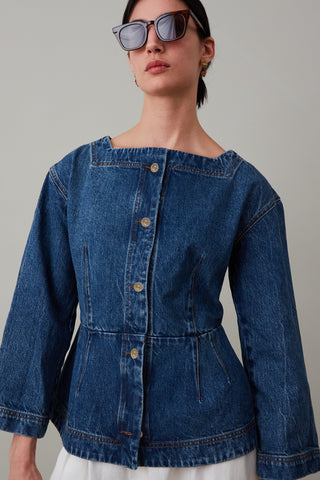 RUMY SHIRT JACKET | VINTAGE BLUE DENIM