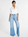 Ashton High Rise Wide Leg Flare Jean in Malibu