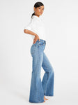 Ashton High Rise Wide Leg Flare Jean in Montecito