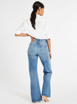 Ashton High Rise Wide Leg Flare Jean in Montecito