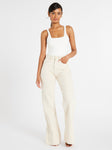 Ashton High Rise Wide Leg Flare Jean in Sand