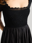 Carla Crochet Dress in Black