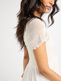 Carla Crochet Dress in White