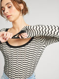 Catalina Pullover in Black & Ivory