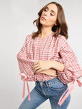 Cecily Top in Sugarplum Plaid