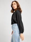 Francesca Top in Black Silk