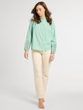 Francesca Top in Pistachio Eyelet