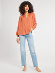 Francesca Top in Terracotta Dot