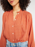 Francesca Top in Terracotta Dot