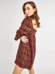 Gabriette Dress in Fireside Plaid