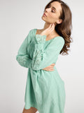 Gabriette Dress in Pistachio Eyelet